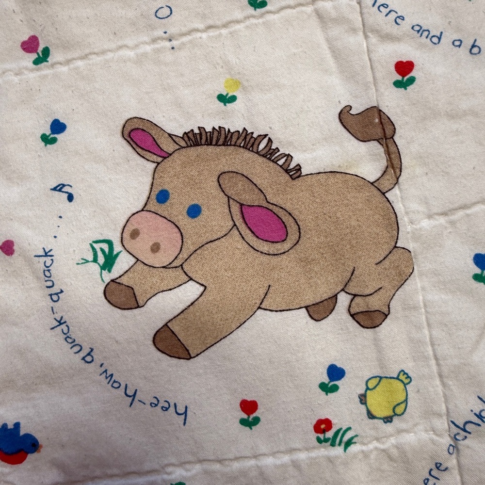 Animal Farm 45”x40” -The Old McDonald Collection ~ Cheri L. Strole Cotton Quilt - Picture 4 of 11